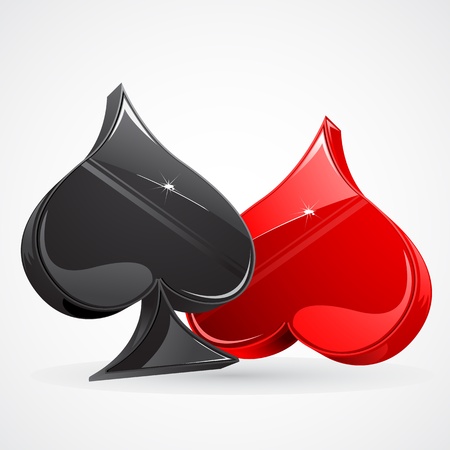 illustration of set of playing card symbol on abstract backgroundのイラスト素材