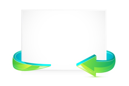 illustration of card wrapped with arrow on white backgroundのイラスト素材