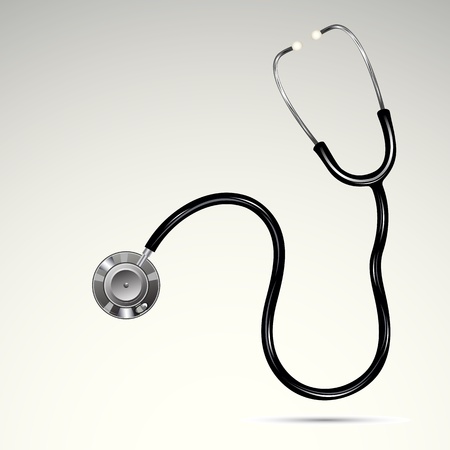 illustration of medical stethoscope on abstract backgroundのイラスト素材