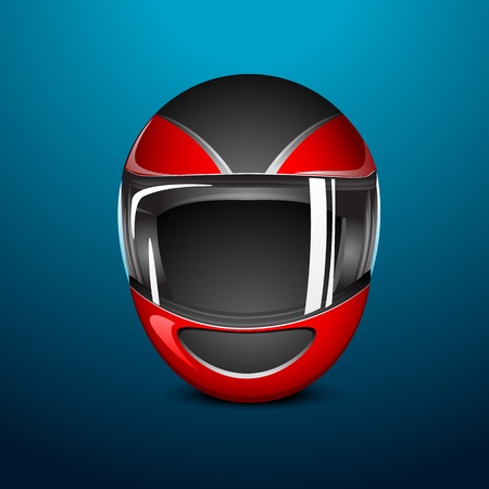 illustration of bike helmet on abstract backgroundのイラスト素材