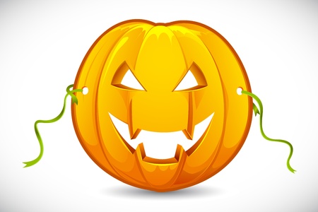 illustration of pumpkin shape mask for halloweenのイラスト素材