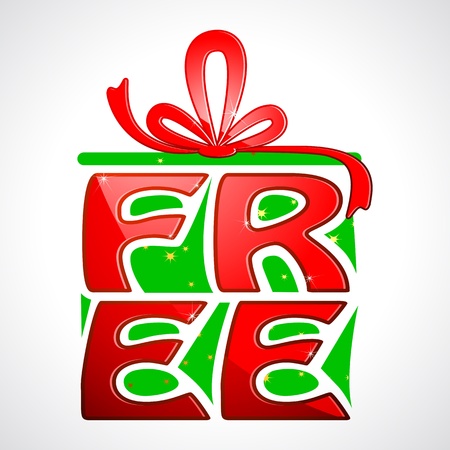 illustration of gift hamper with free text in itのイラスト素材