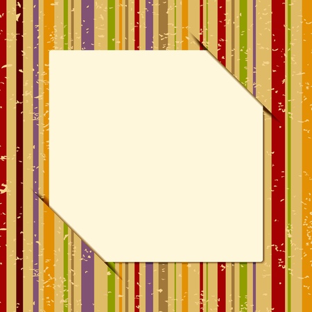 illustration of copy space on retro style multicolor striped backgroundのイラスト素材