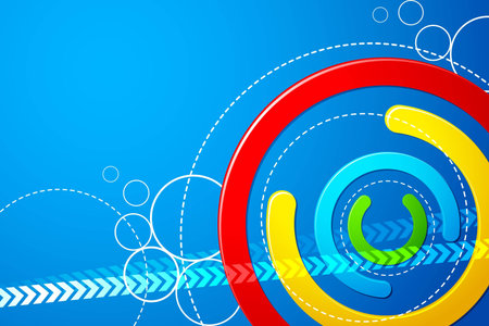 illustration of abstract colorful shape on vector backgroundのイラスト素材