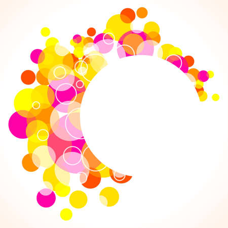 illustration of colorful circular pattern on abstract vector backgroundのイラスト素材