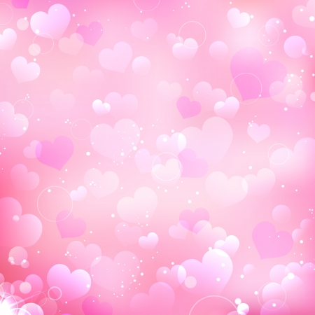 illustration of love background with many heartのイラスト素材