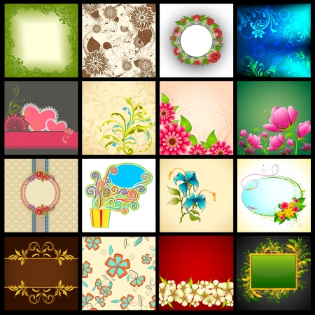 illustration of collection of vector background for designing purposeのイラスト素材