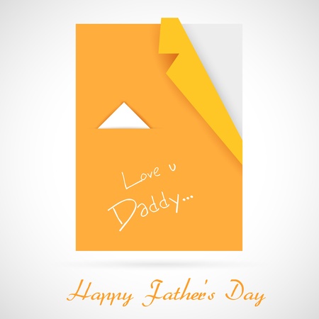 illustration of origami paper folded shirt for Father s Dayのイラスト素材