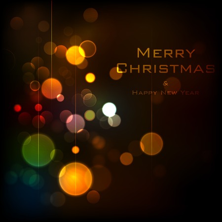illustration of Christmas Background with Bokeh Effectのイラスト素材