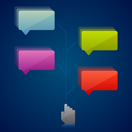 illustration of infographics options banner for presentation and promotionのイラスト素材