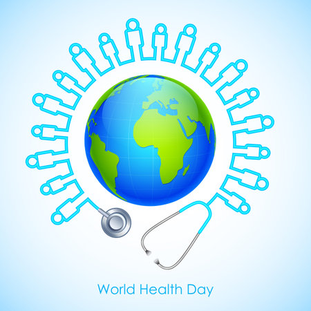 illustration of concept for World Health Dayのイラスト素材
