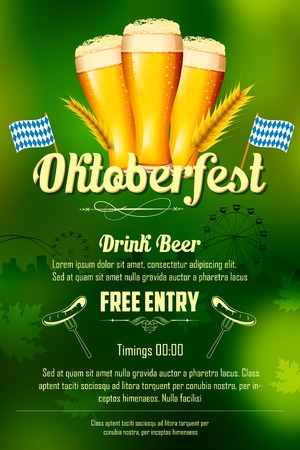 illustration of Oktoberfest celebration backgroundのイラスト素材