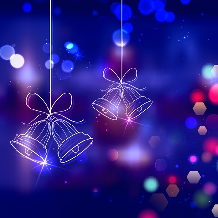 illustration of jingle bells for Christmas and Happy New Year decorationのイラスト素材