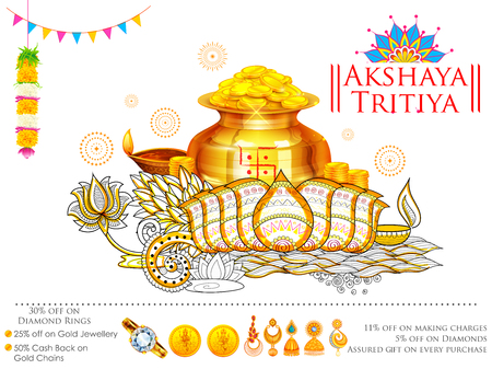 Akshay Tritiya celebrationのイラスト素材