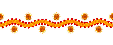 Illustration of burning diya on Happy Diwali Holiday background for light festival of Indiaのイラスト素材