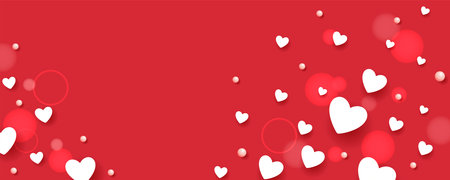 Love and romance heart background for Happy Valentines Day