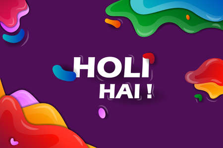 Colorful background for festival of colors Holi celebrated in Indiaのイラスト素材