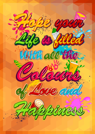 Happy Holi, festival of colors . Vector illustrationのイラスト素材