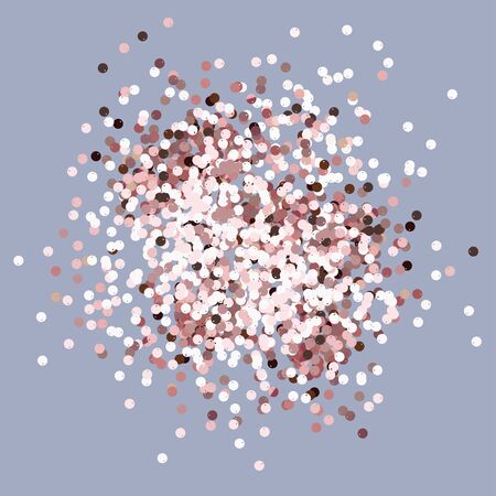 Pink sequins background. Soft pink gold confetti.のイラスト素材