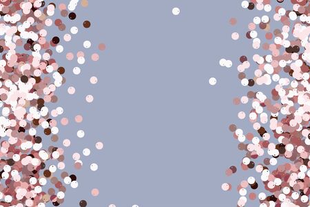 Pink sequins background. Soft pink gold confetti.のイラスト素材
