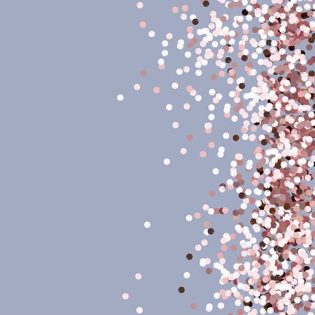 Pink sequins background. Soft pink gold confetti.のイラスト素材