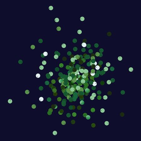Green sequins background. Deep green confetti. New Year background.のイラスト素材