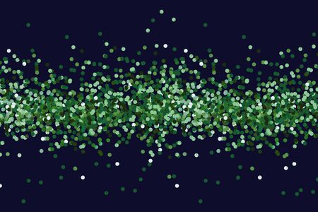 Green sequins background. Deep green confetti. New Year background.のイラスト素材