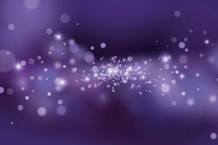 Violet abstract background with sparkle. Blurred purple ultraviolet luminescence. Star dust background. Purple shining abstract backdrop.のイラスト素材