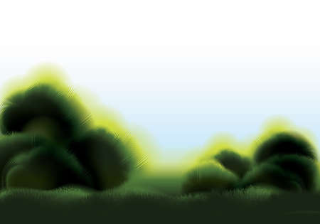 Blurred country landscape vector illustration. Blurred summer landscape.のイラスト素材