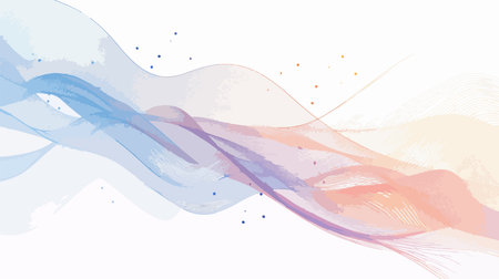 Abstract background with blue and pink waves. Vector illustration for your designのイラスト素材