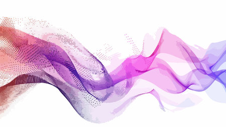 abstract background with colorful waves. vector illustration. eps10のイラスト素材