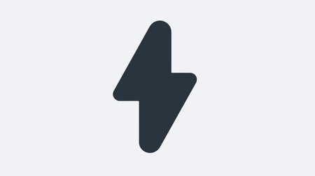 Lightning icon. Lightning symbol. Vector illustration in flat style.