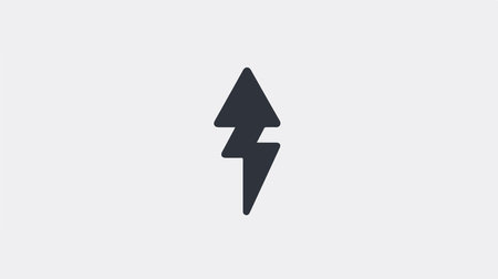 Lightning icon vector isolated on white background for graphic and web design.のイラスト素材