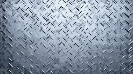 Metal sheet with rhombus pattern. Abstract background. Vector illustration.のイラスト素材