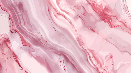 Marble abstract background. Liquid marble texture. Vector illustration. Pink and white colors.のイラスト素材