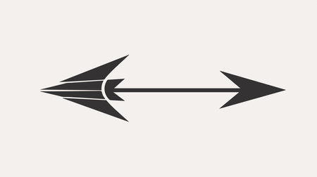 Arrow vector icon. Black and white illustration isolated on white background.のイラスト素材