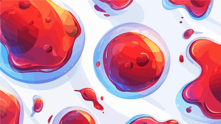 Abstract background with drops of blood. Vector illustration for your design.のイラスト素材