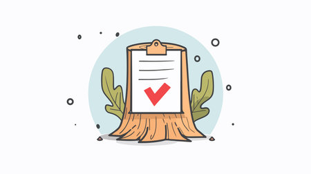 High-Quality Approved Symbol Icon on Light Backgroundのイラスト素材