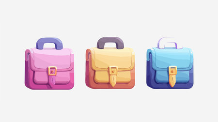 Editable Briefcase Icon in Neumorphism Style for Websites and Appsのイラスト素材