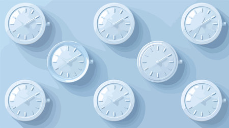 Modern Neumorphic Clock Icon for Digital and Business Applications