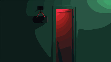 Hotel Room Do Not Disturb Make Up My Room Door Hanger Signのイラスト素材