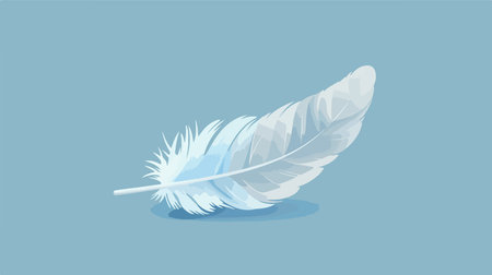 Feather Icon in Neumorphism Style for Business and Design Projectsのイラスト素材