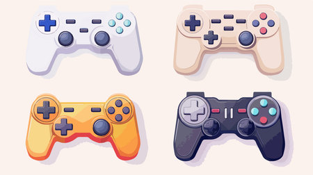Neumorphic Gamepad Icon with Subtle Emboss Effect for Modern Software Applications