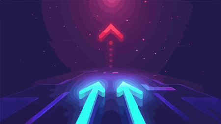 Fullscreen Icon Expand Concept with Arrow Signs on Screenのイラスト素材