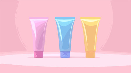 Modern Hand Cream Tube Icon in Neumorphic Design Style for Web and App Interfacesのイラスト素材