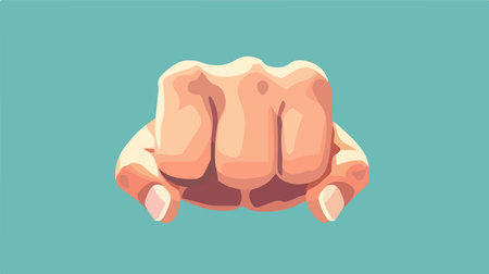 Hand Expander Icon with a Soft and Modern Neumorphism Designのイラスト素材