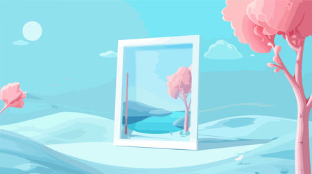 Iconic Image in Neumorphic Style: Business Illustration with Modern Designのイラスト素材