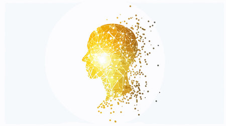 Artificial Intelligence Logo on White Backgroundのイラスト素材