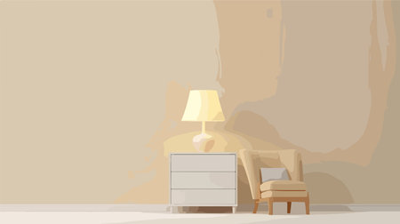 Modern Neumorphic Lamp Icon for Web and App Designのイラスト素材
