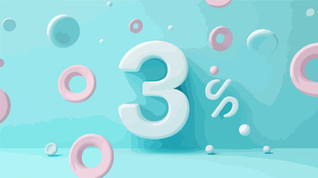 Gradient Percent Icon in Vibrant Neumorphism Design for Business Presentationsのイラスト素材